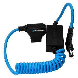 Kondor Blue Coiled D-Tap to 19.5V Regulated DC for Sony FX9/FX6