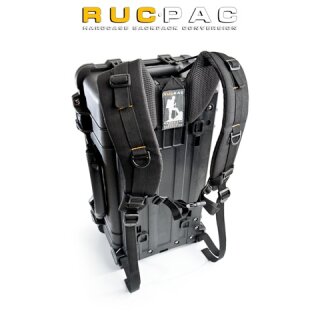 RucPac carrying system for Peli, Peli-Storm suitcases with wheels