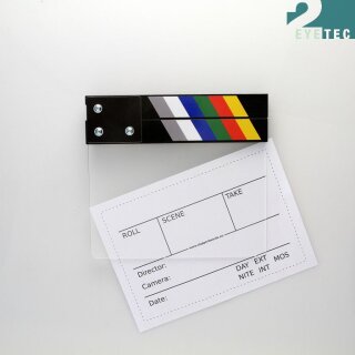 Film clapperboard Clear, color 19 x 18 cm- Clapperboard Only