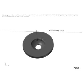 Movie Checker 100 mm bowl for top and low mounting