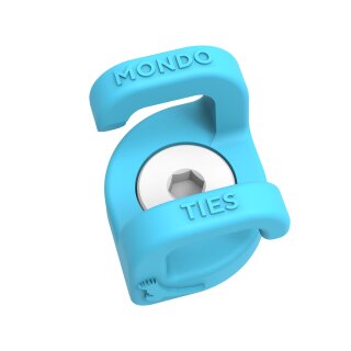 Kondor Blue 501 Mondo Ties XL Cable Management Clips for Cameras (3/8") (Kondor Blue)