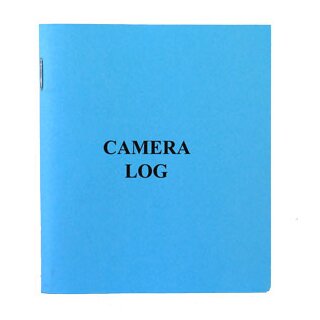 Camera Log Book Blue