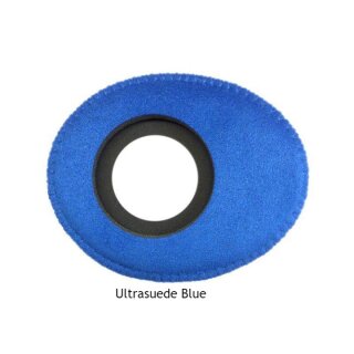 Bluestar Augenleder aus Microfaser oval, klein Blau