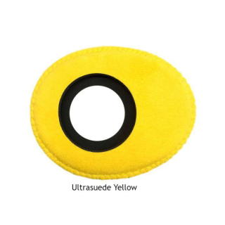 Bluestar Augenleder aus Microfaser oval, klein Gelb