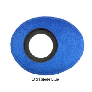 Bluestar Augenleder aus Microfaser oval, groß Blau