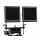 MagLiner Mag Flat Screen Vertical Dual Riser (Adj.) with 5/8" Baby Pin (To be used with VESA Plate Adapter)