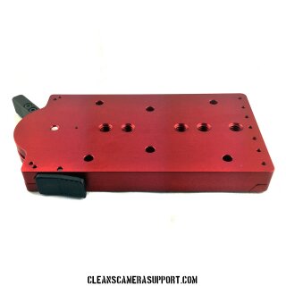 Cleans Camera Support Quick Release Base-Red