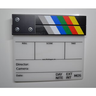 Filmklappe Klassisch, color 19 x 18 cm