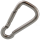 Carabiner made of Stainless steel pack of 10 | asymmetric 60mm x 6mm breaking load 600kg