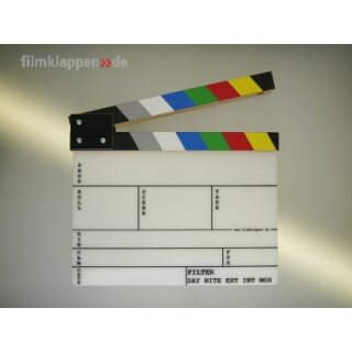 Filmklappe Modern, color 28 x 23,5 cm