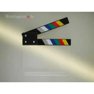 Filmklappe Clear, color 19 x 18 cm