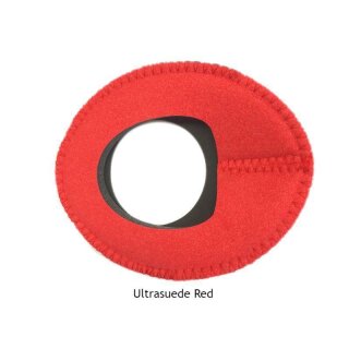 Bluestar Augenleder aus Microfaser Zacuto oval, groß Rot