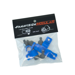 Panavision Modular: Cable Clips (5er Pack) Blau seitlich