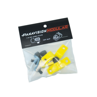 Panavision Modular: Cable Clips (5er Pack) Gelb seitlich