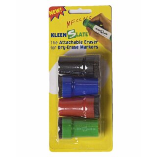 Kleenslate Eraser 4er Pack (schwarz/rot/blau/grün)