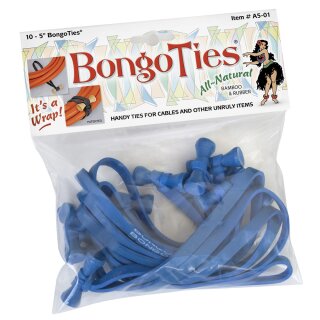 Bongo Ties im 10er Pack blau
