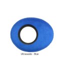 Bluestar Augenleder aus Microfaser oval, extrasmall Blau