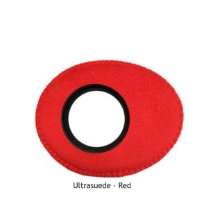 Bluestar Augenleder aus Microfaser oval, extrasmall Rot