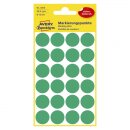 Markierungspunkte (96 Stück, Ø 18 mm) 4 Blatt grün