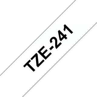 Schriftband Brother TZe-241 18mm schwarz auf weiß