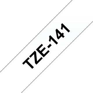 Schriftband Brother TZe-141 18mm schwarz auf transparent