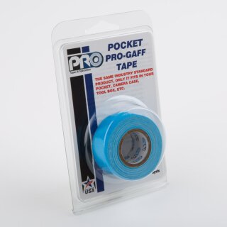 PRO POCKET - PRO-GAFFER Hand Sized Roll Neon Blau 24mm x 5.4m